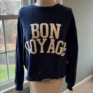 Aerie Bon Voyage Navy Sweater